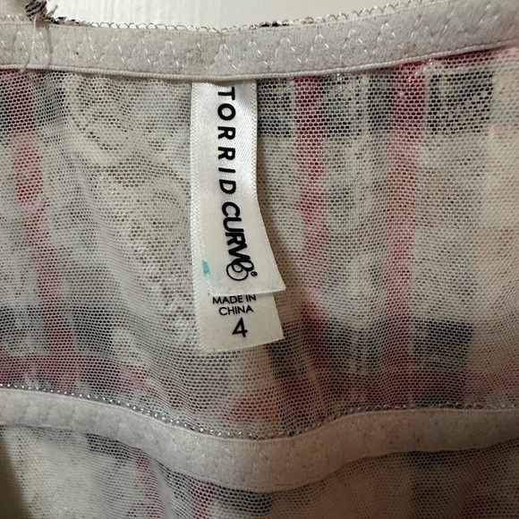 Torrid Winter plaid lace bralette 4x and Matching panties 3x - Picture 2 of 7